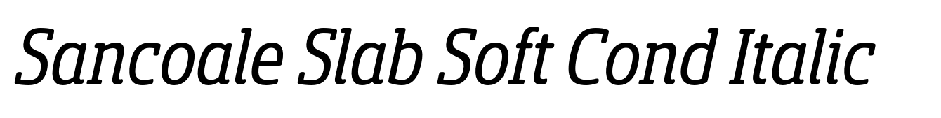 Sancoale Slab Soft Cond Italic
